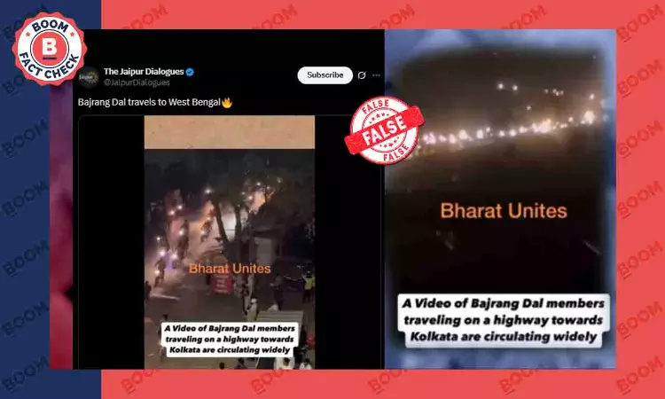 Video From Maharashtra Viral Claiming Bajrang Dal Arriving In WB