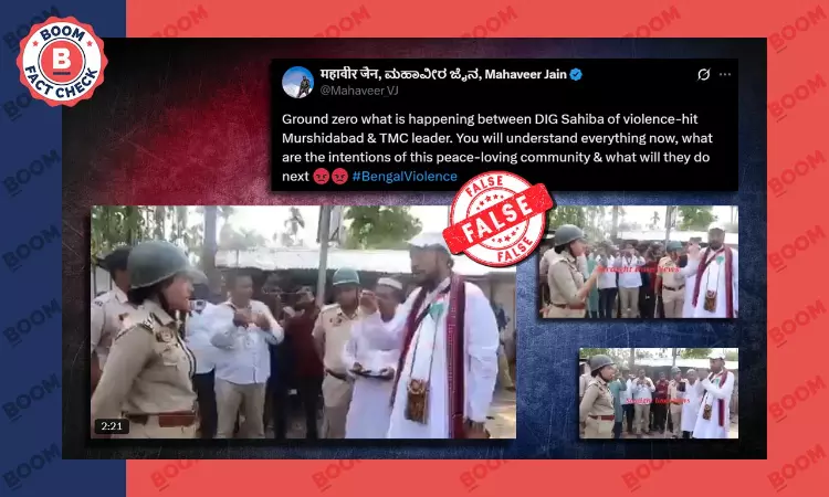 Video Of Tripura Congress Leader Arguing With Police Viral As Murshidabad