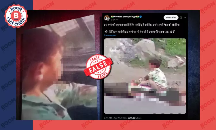 Pahalgam Attack: Video Of Child Sitting On Corpse And Crying Is Old