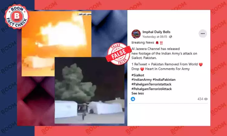 Video Of Israel Bombing Gaza Viral As Indian Army Attack On Pakistan