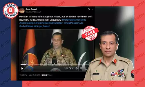 Video Of Pakistan Admitting To Losing Two Fighter Jets Is A Deepfake