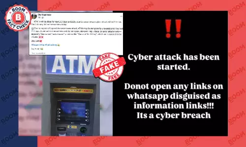 No, ATMs In India Not Shut Down Due To A Pak Ransomware Attack