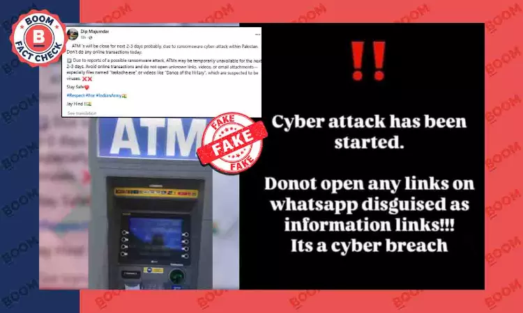 No, ATMs In India Not Shut Down Due To A Pak Ransomware Attack
