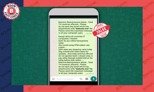 Ransomware Cyber Attacks Are Real But These WhatsApp Messages Are False
