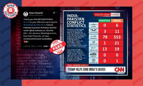 Fake CNN Graphic Claims India Suffered Higher Military Losses Than Pakistan