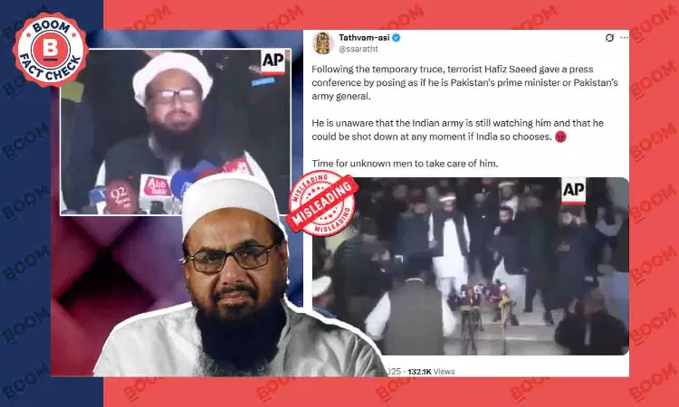 Old Video Of LeTs Hafiz Saeed Shared As Recent Amid Ind-Pak Tensions