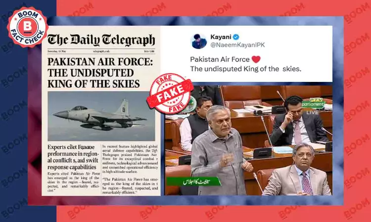 Pakistans Deputy PM Quotes Fake Article To Hail PAF Over Indian Air Force