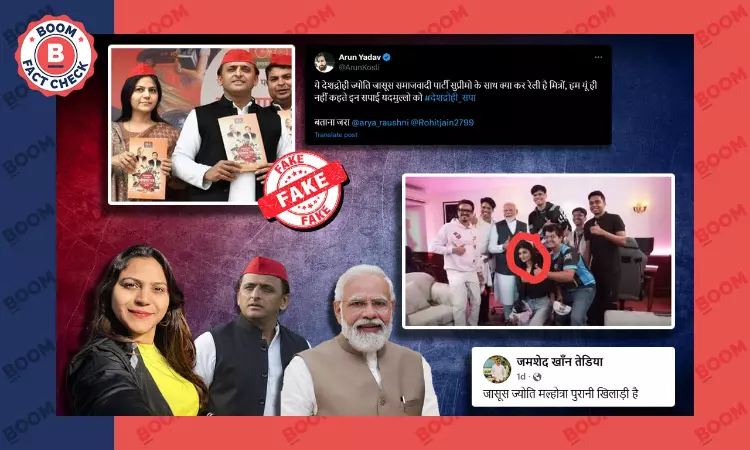 Unrelated Photos Falsely Viral As Jyoti Malhotra With Modi, Akhilesh Yadav