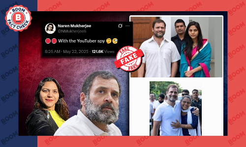 Viral Photos Of Rahul Gandhi With YouTuber Jyoti Malhotra Are Edited