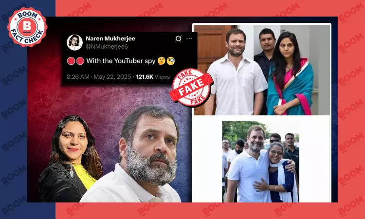 Viral Photos Of Rahul Gandhi With YouTuber Jyoti Malhotra Are Edited