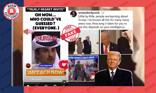Video Of Qatars Emir Calling Trump A Robber Is A Deepfake