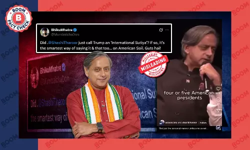 Video Of Shashi Tharoor Criticising Donald Trump Is From 2024