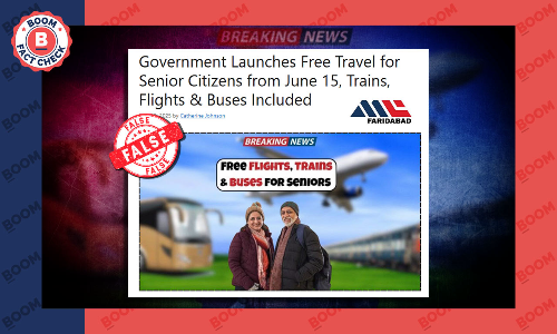 Free Travel for Senior Citizen From June 15? No, Viral Claim Is false