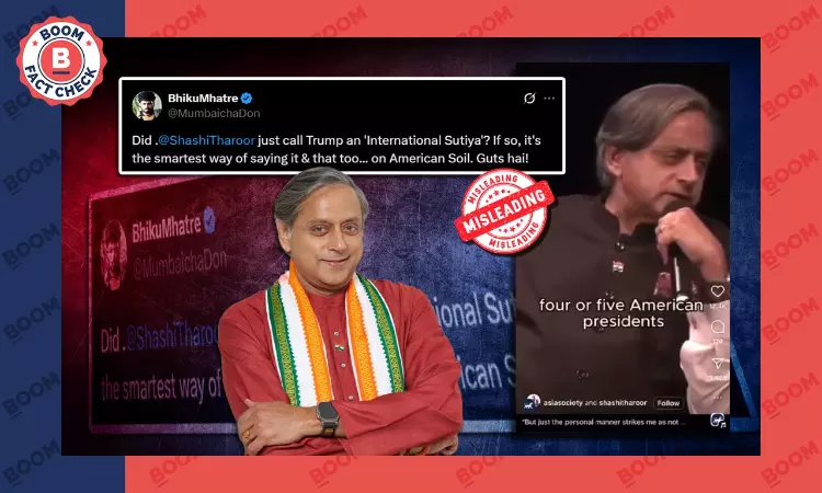 Video Of Shashi Tharoor Criticising Donald Trump Is From 2024