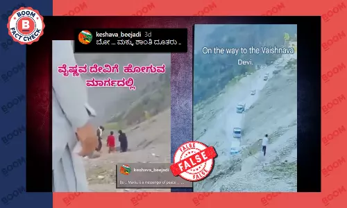 Old PoK Video Falsely Shared As Stones Pelted At Hindu Pilgrims In J&K