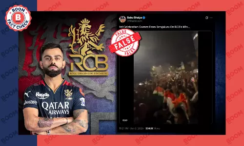 Old Video From Kolhapur Falsely Linked To RCB Celebrations In Bengaluru