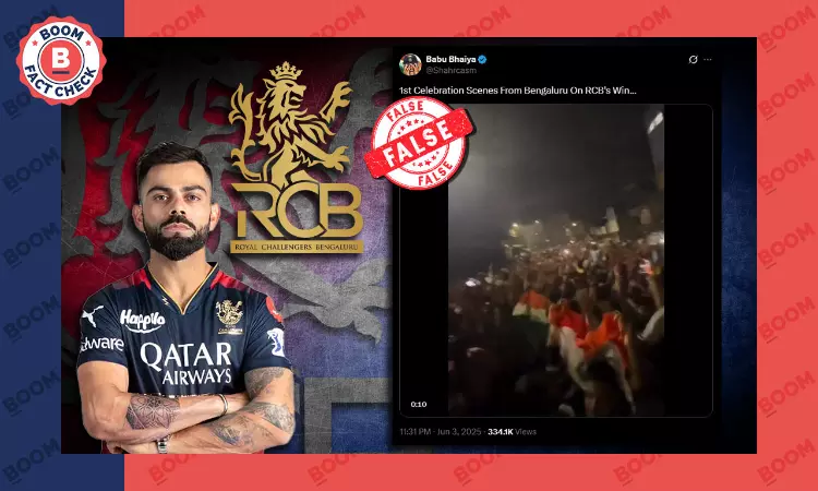 Old Video From Kolhapur Falsely Linked To RCB Celebrations In Bengaluru