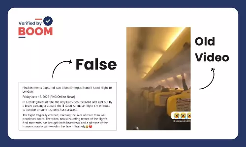 Old Video Of Smoke In Aircraft Viral As Last Moments Of AI171 Before Crash