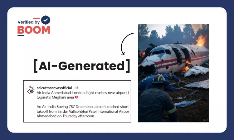 AI Images Of Air India Crash Flood Social Media After Tragedy