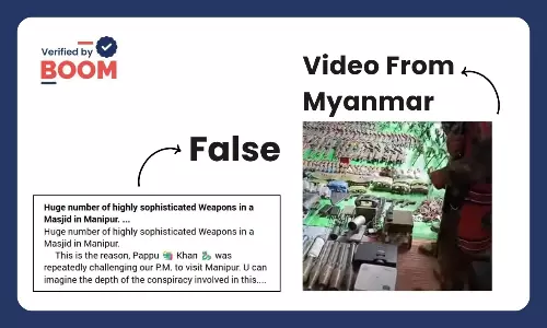 Video From Myanmar Viral As Weapons Seized From Manipur Mosque