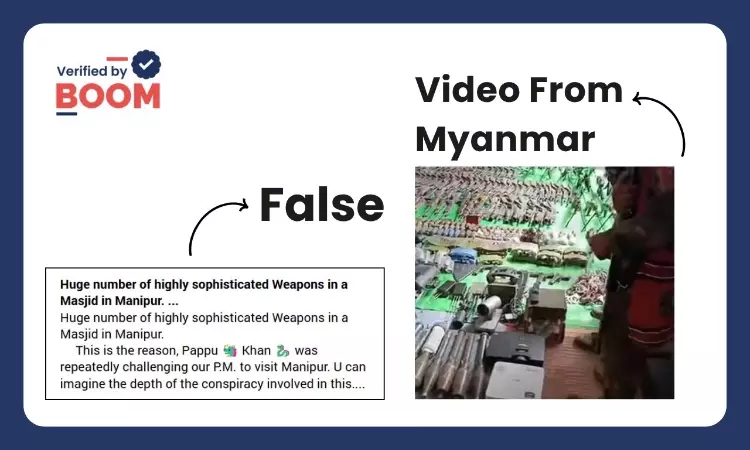 Video From Myanmar Viral As Weapons Seized From Manipur Mosque