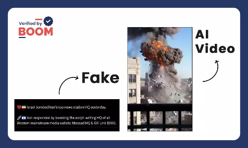 AI Visuals Viral As Irans Attack On Mossad Headquarters In Israel