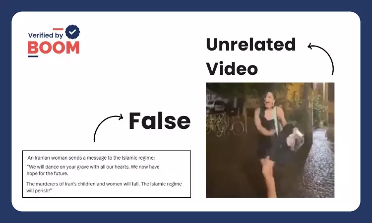 Video Does Not Show Woman Dancing To Protest Against The Iranian Regime