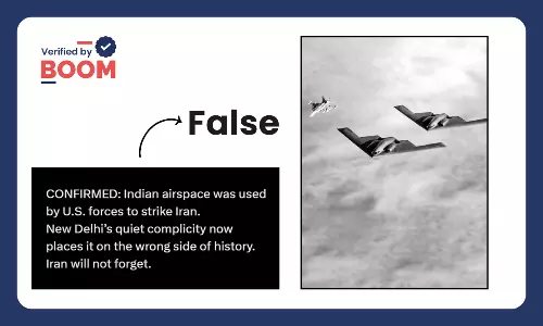 No, US Bombers Did Not Use Indian Airspace To Attack Iran