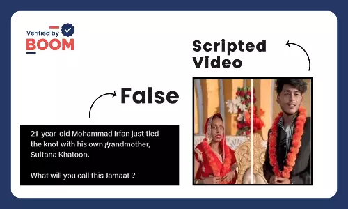 Screenshot Of Scripted Video Viral With False Communal Spin