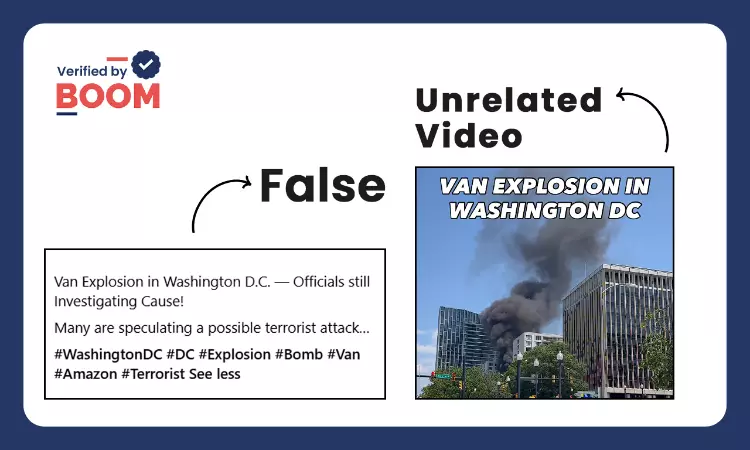 Virginia Delivery Van Fire Shared As Terrorist Attack In Washington D.C.