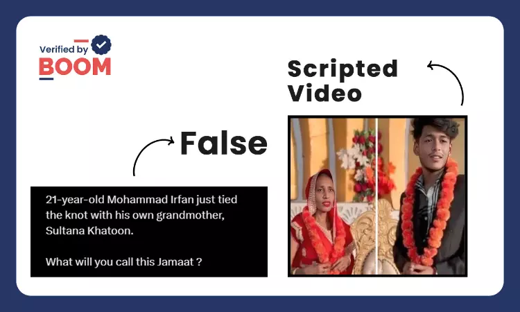 Screenshot Of Scripted Video Viral With False Communal Spin