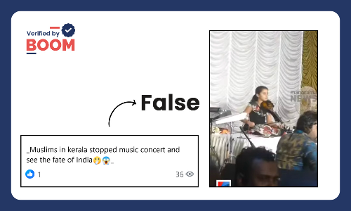 Video Of Police Halting Concert In Kerala Peddled With False Communal Spin