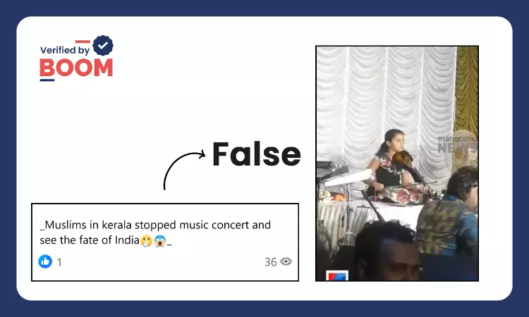 Video Of Police Halting Concert In Kerala Peddled With False Communal Spin
