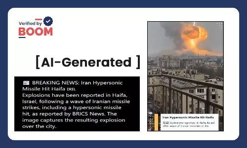 AI Video Peddled As Real Video Of Irans Missile Attack On Israel