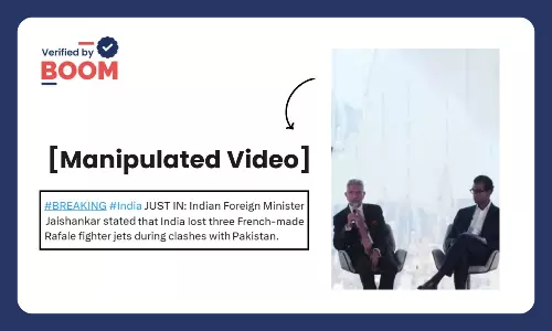 Video Of S Jaishankar Admitting Loss Of 3 Rafale Jets Is Manipulated