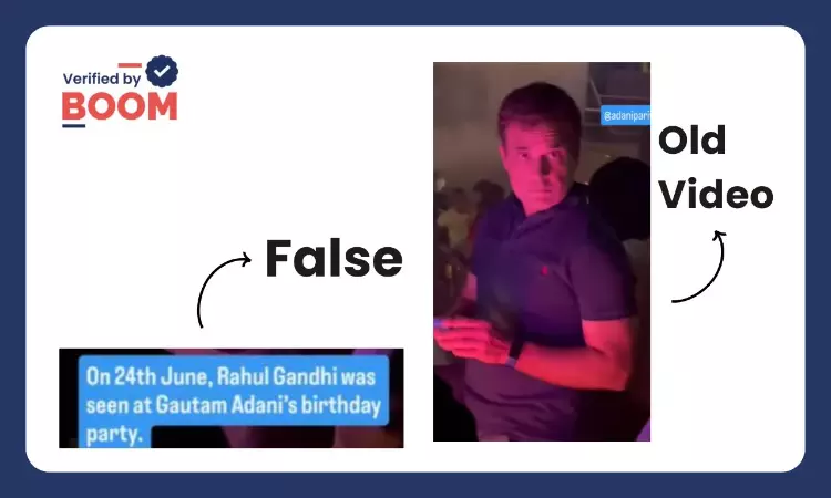 Unrelated Video Shared As Rahul Gandhi Attending Gautam Adanis Birthday