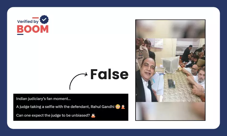 Photo Does Not Show UP Judge Taking Selfie With Rahul Gandhi