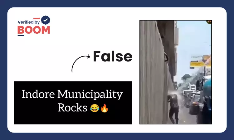 Video From Peru Shared As Action Against Man Urinating In Public In Indore