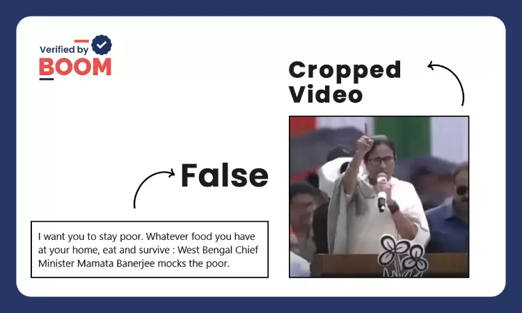 Video Of Mamata Banerjee Asking TMC Workers To Work For The Poor Viral With A False Claim