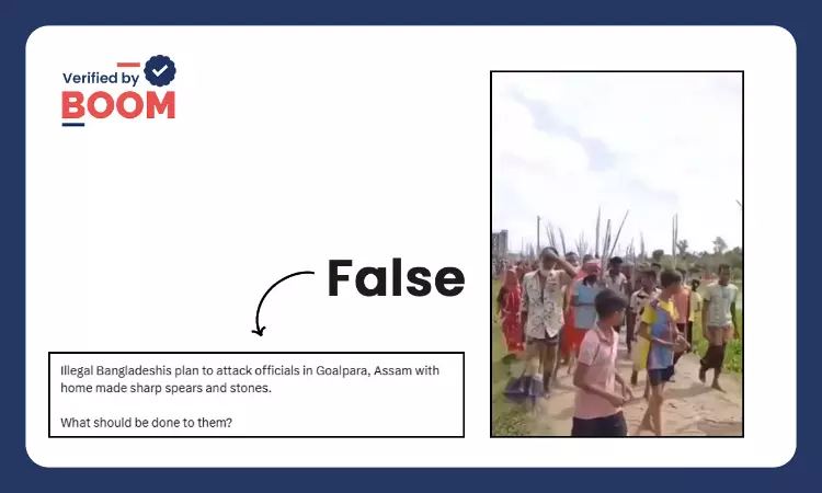 Video From Bangladesh Falsely Shared As Armed Illegal Immigrants In Assam