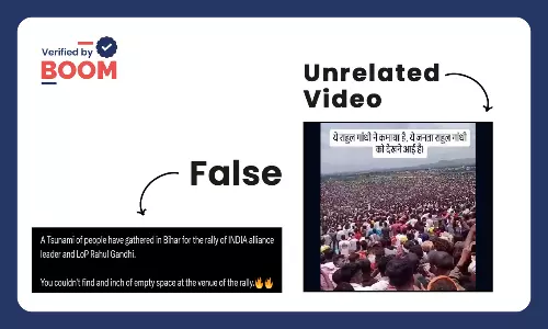 No, This Is Not A Video Of Rahul Gandhis Rally In Bihar