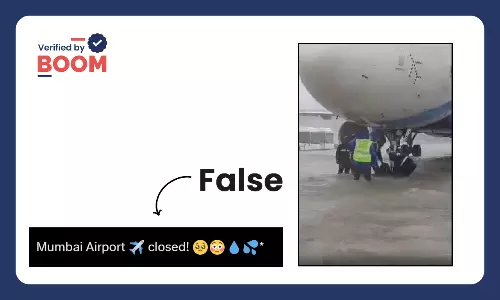 Old Video From Chennai Shared As Recent Visuals Of Flooded Mumbai Airport