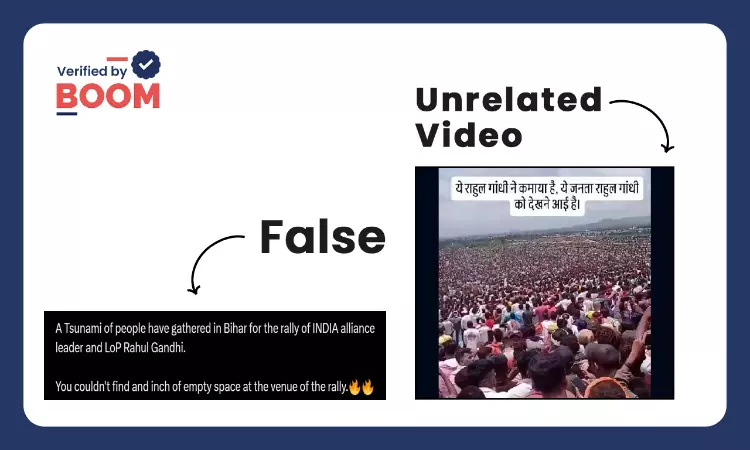 No, This Is Not A Video Of Rahul Gandhis Rally In Bihar
