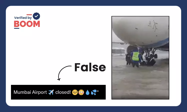 Old Video From Chennai Shared As Recent Visuals Of Flooded Mumbai Airport