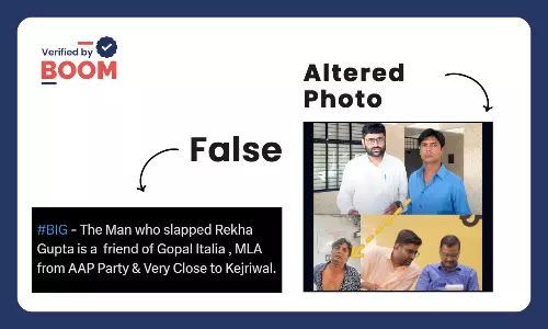 Morphed Photo Shared As Delhi CM’s Attacker With AAP Leader Gopal Italia