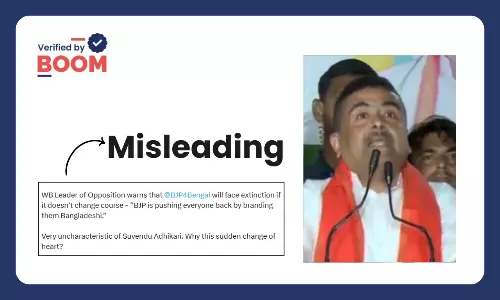 Cropped Video Viral As Suvendu Adhikari Warning BJP Of Extinction In Bengal