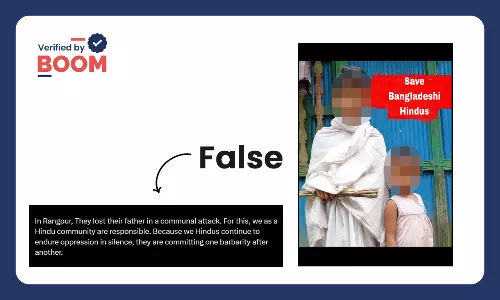 Photos Of Minors Mourning Dads Loss In Bangladesh Viral With False Claim