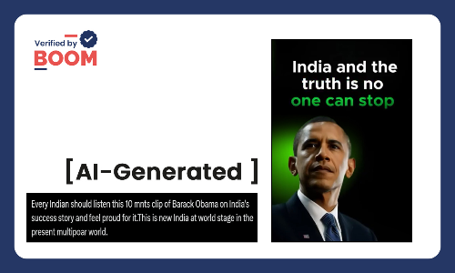 Obama Audio Praising India’s Rise Under Modi Is AI-Generated