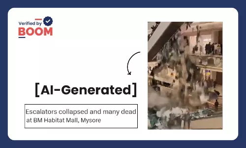 AI-Generated Video Falsely Shared As Escalator Collapse In Mysuru Mall