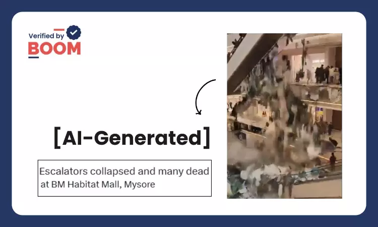 AI-Generated Video Falsely Shared As Escalator Collapse In Mysuru Mall